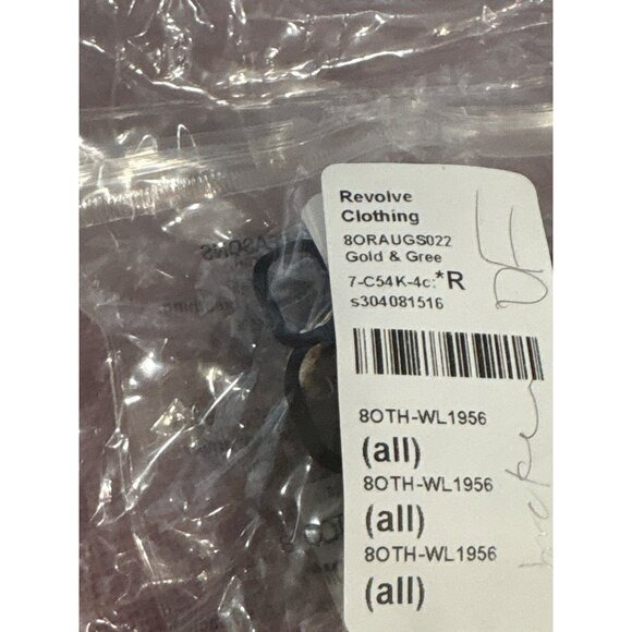 8 Other Reasons Envy Hoop in Gold & Green One Size Womens - Picture 6 of 6